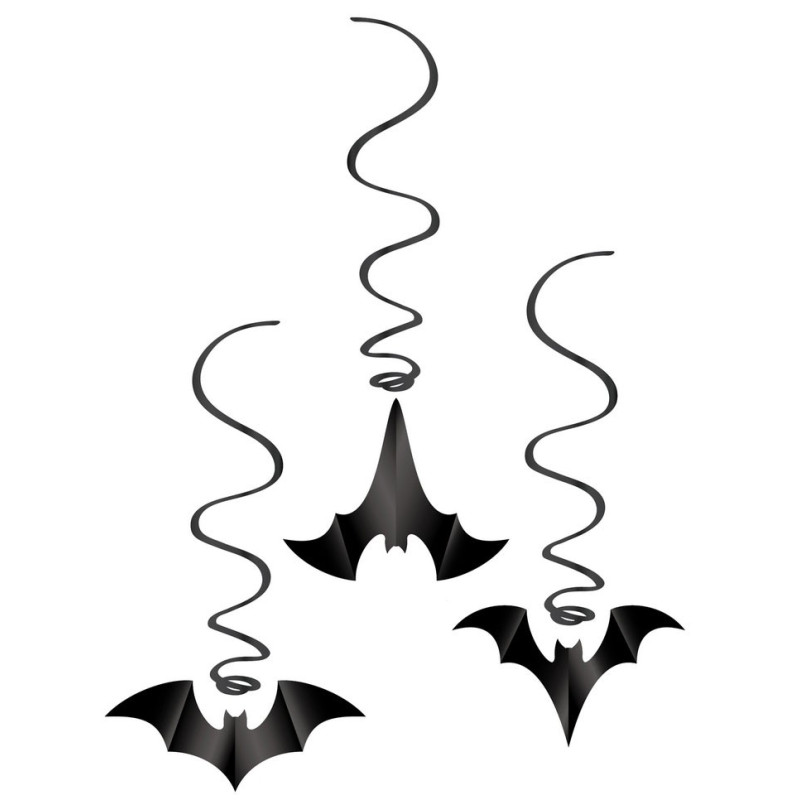 Spirale chauve-souris Halloween décoration Spirale chauve-souris Halloween décoration