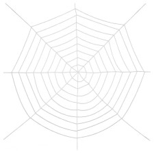 Toile d'araignée géante blanche Halloween