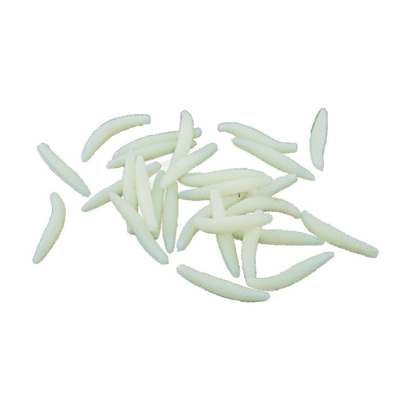 Vers et asticots blancs collants pour décoration Halloween