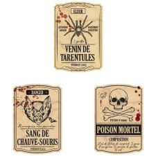 Etiquette bouteille Halloween