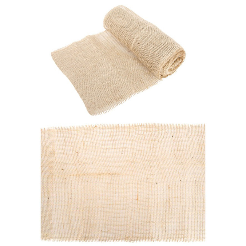 Chemin de table toile de jute Chemin de table toile de jute