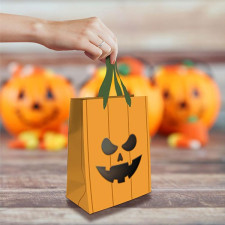 Sac bonbon Halloween citrouille Sac bonbon Halloween citrouille