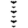 Guirlande verticale chauve-souris Halloween Guirlande verticale chauve-souris Halloween