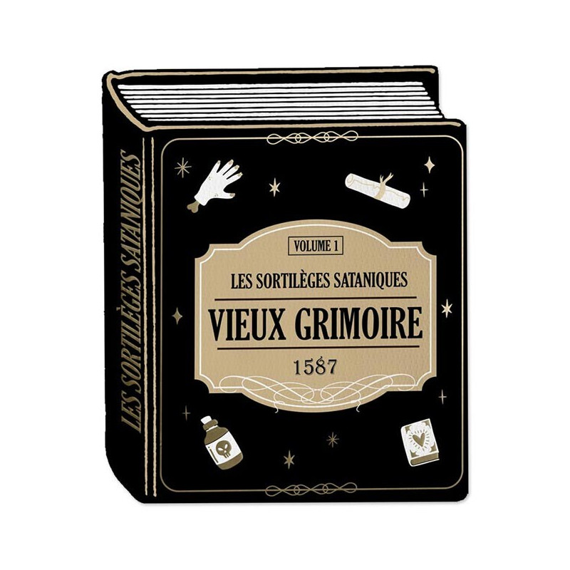 Serviette vieux grimoire Halloween