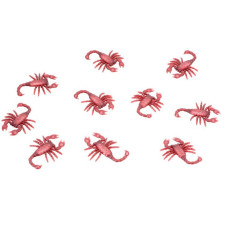 Scorpion Halloween brun/rouge PVC