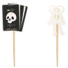 Cure-dent Halloween squelette et tête de mort