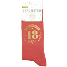 Chaussettes 18 ans anniversaire fille