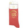 Chaussettes 18 ans anniversaire fille