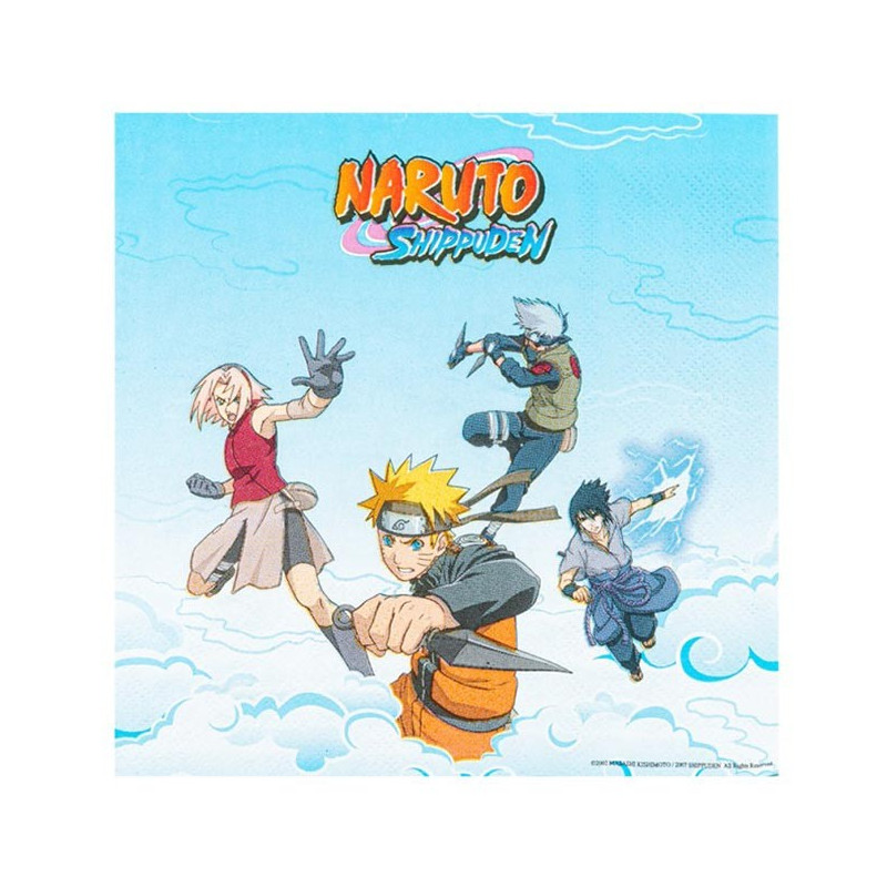 Coiffes Naruto et Kakashi en Carton x8 - enfant