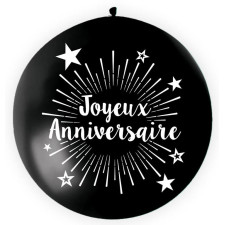 Ballon géant anniversaire noir