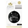 Ballon joyeux anniversaire géant noir