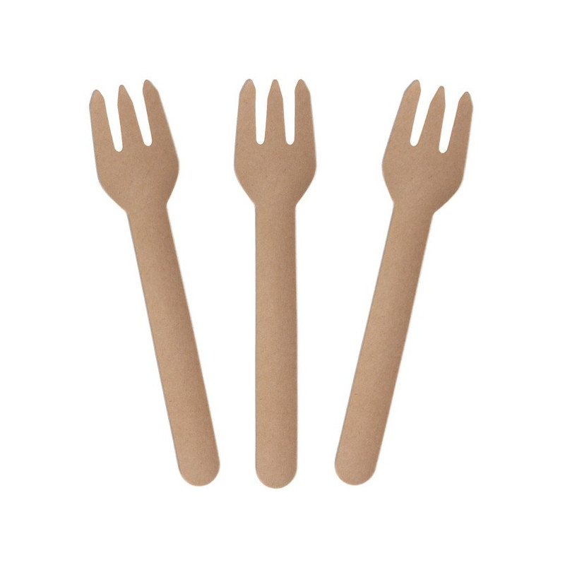 Fourchettes en carton kraft