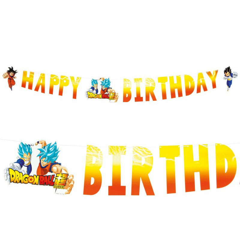 Guirlande Dragon Ball Z Happy birthday