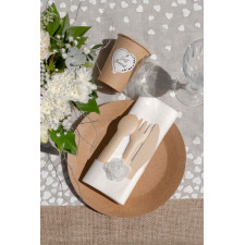 Couverts jetables kraft en carton