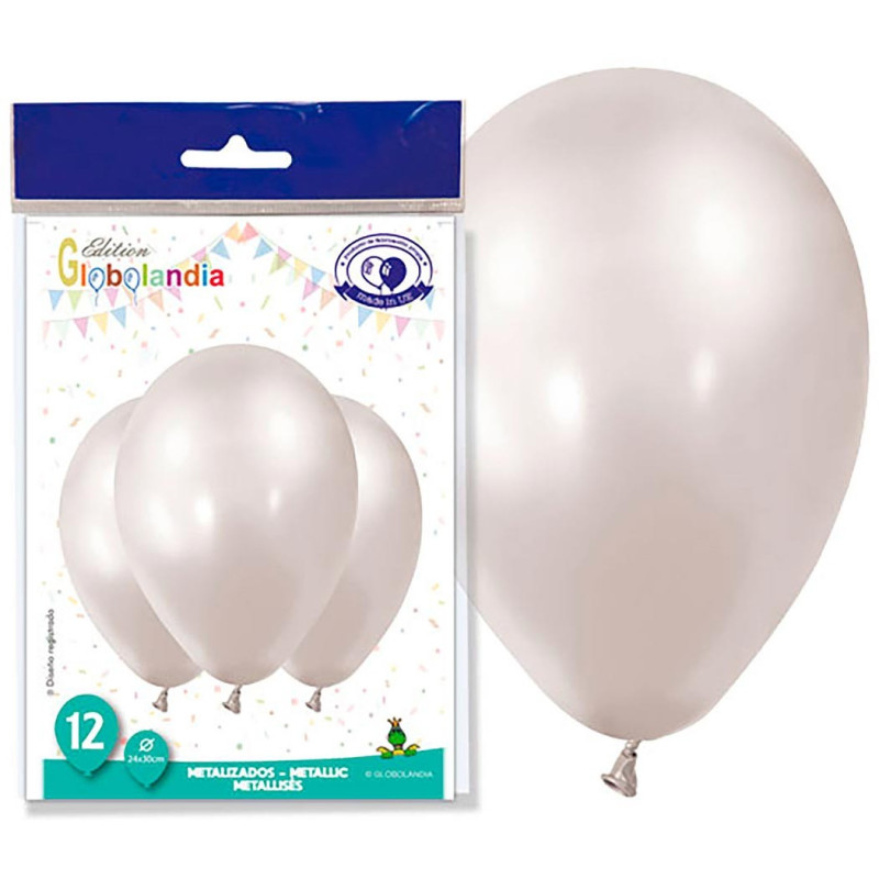 Ballon ivoire métallisé
