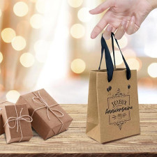 Petit sac cadeau anniversaire kraft