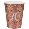 Gobelet 70 ans rose gold anniversaire Gobelet 70 ans rose gold anniversaire