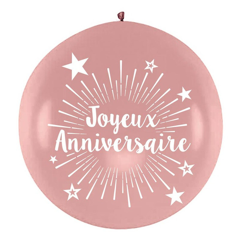 Ballon géant anniversaire rose gold Ballon géant anniversaire rose gold