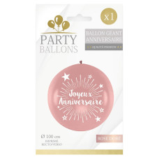 Ballon anniversaire rose gold géant gonflable Ballon anniversaire rose gold géant gonflable