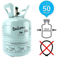 Bonbonne hélium pour gonfler 50 ballons