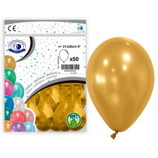 Ballons couleur or paquet de 50