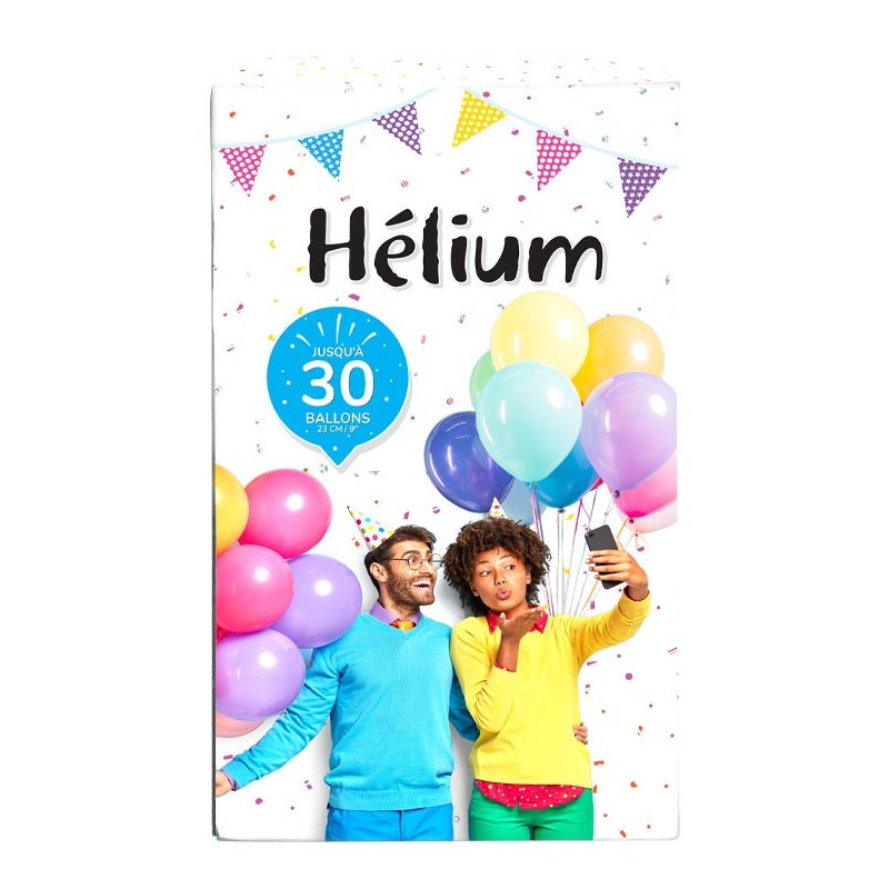Ballon en aluminium pour Nouvel an, gonflage à l'hélium inclus, 30
