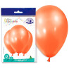 Ballon de baudruche orange métallisé