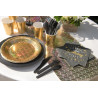 Couverts jetables en carton noir