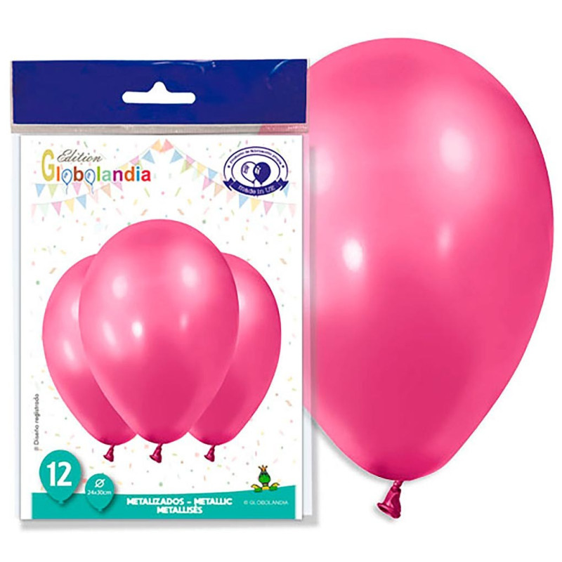 Ballon rose fuchsia métallisé Ballon rose fuchsia métallisé