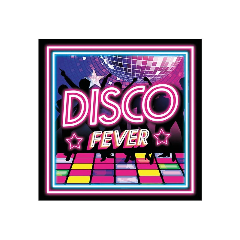 Serviette disco en papier