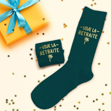 Cadeau chaussettes homme départ à la retraite