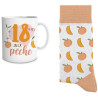 Mug 18 ans femme avec chaussettes pour cadeau d'anniversaire