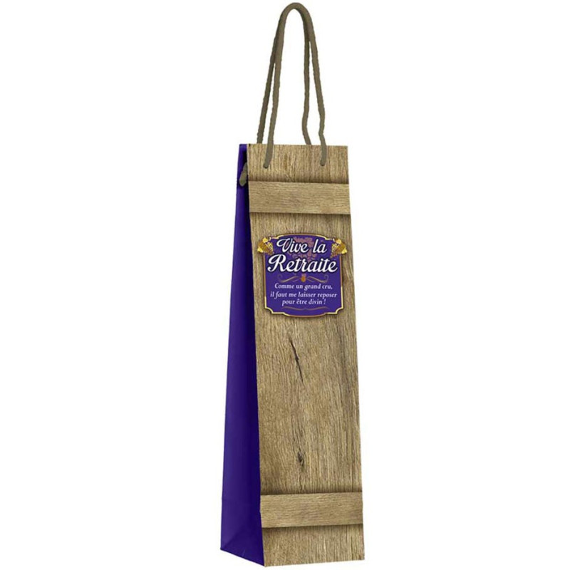 Sac cadeau pour bouteille de départ en retraite Sac cadeau pour bouteille de départ en retraite