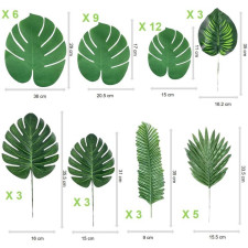 Feuilles tropicales de décoration