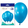 Ballon bleu océan métallisé