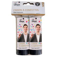 Petit canon confettis multicolore x2
