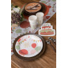 Assiette jetable carton pastel