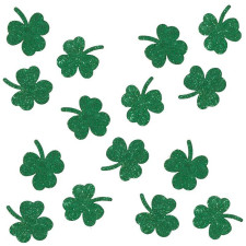 Confettis Saint-Patrick trèfles verts