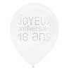 Ballons pour décoration d'anniversaire 18 ans