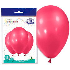 Ballon rouge métallique