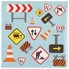 Serviette chantier anniversaire