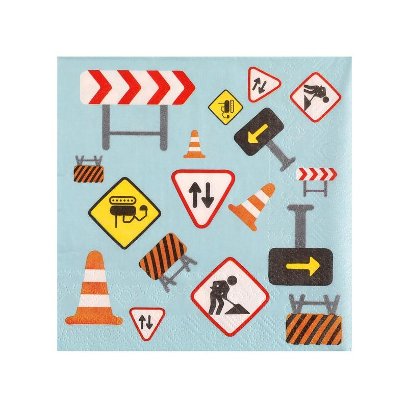 Serviette chantier anniversaire