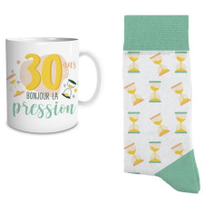 Mug 30 ans femme avec chaussettes cadeau d'anniversaire Mug 30 ans femme avec chaussettes cadeau d'anniversaire