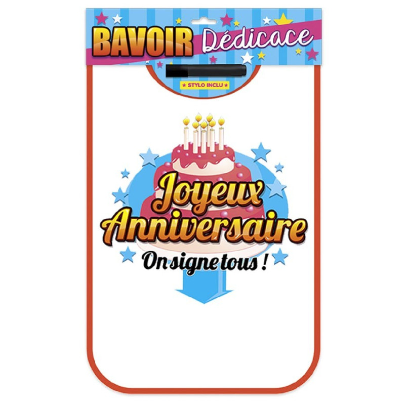 Bavoir anniversaire
