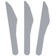 Couteau argent jetable en papier