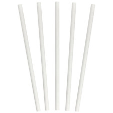 Pailles en papier blanches