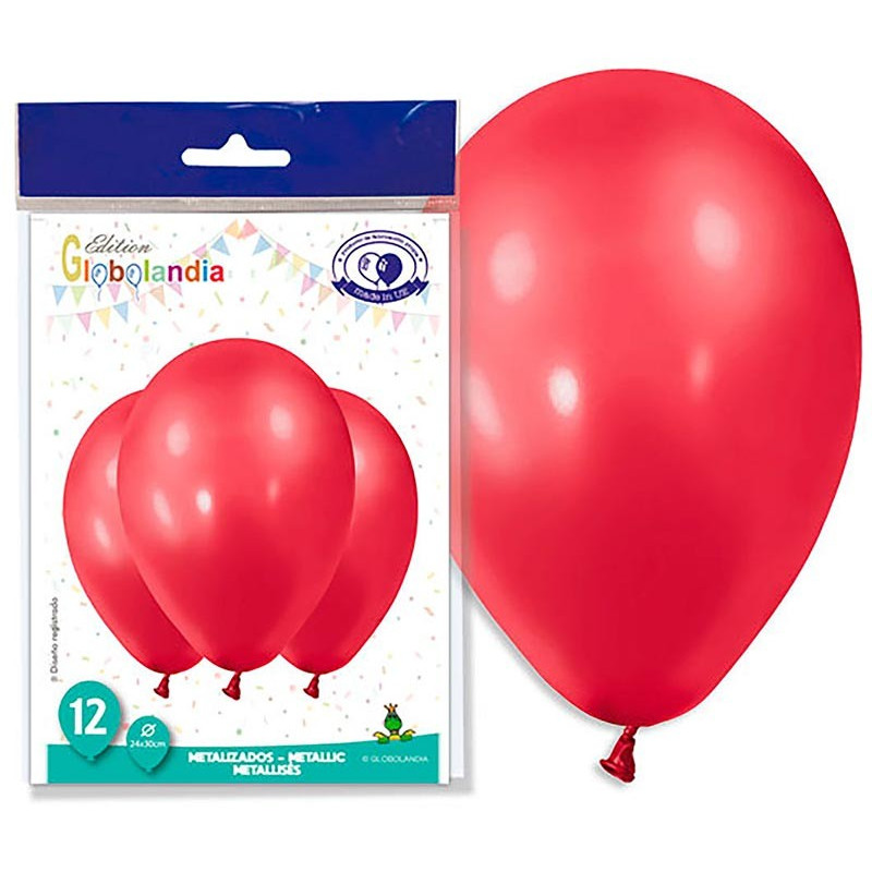 Ballon rouge foncé métallisé