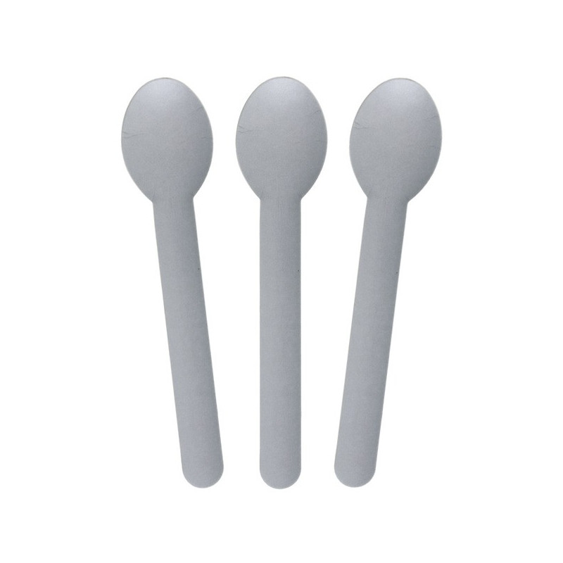 Cuillères jetables argent en papier Cuillères jetables argent en papier