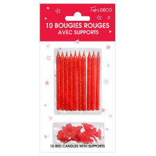 Bougie anniversaire rouge