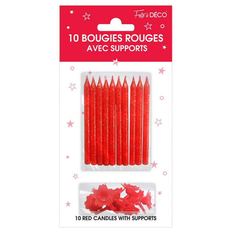 Bougie anniversaire rouge Bougie anniversaire rouge